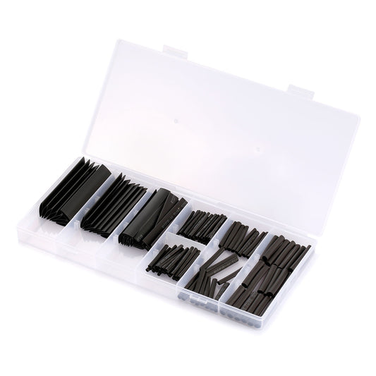 127Pcs 2:1 Heat Shrink Tube Wire Wrap Assortment Set Electric Insulation Cable