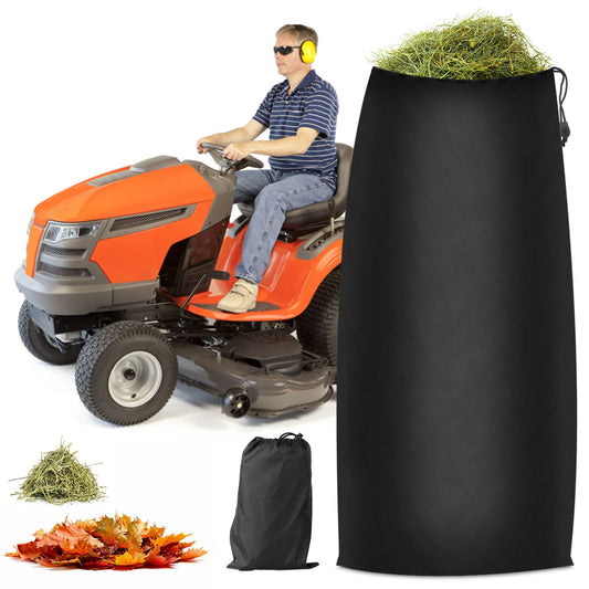 Lawn Tractor Leaf Bag 54 Cubic Feet Standard Garden Waste Collection Bag w/ 112in Opening For Fast & Easy Leaf Collection Riding Lawn Mower