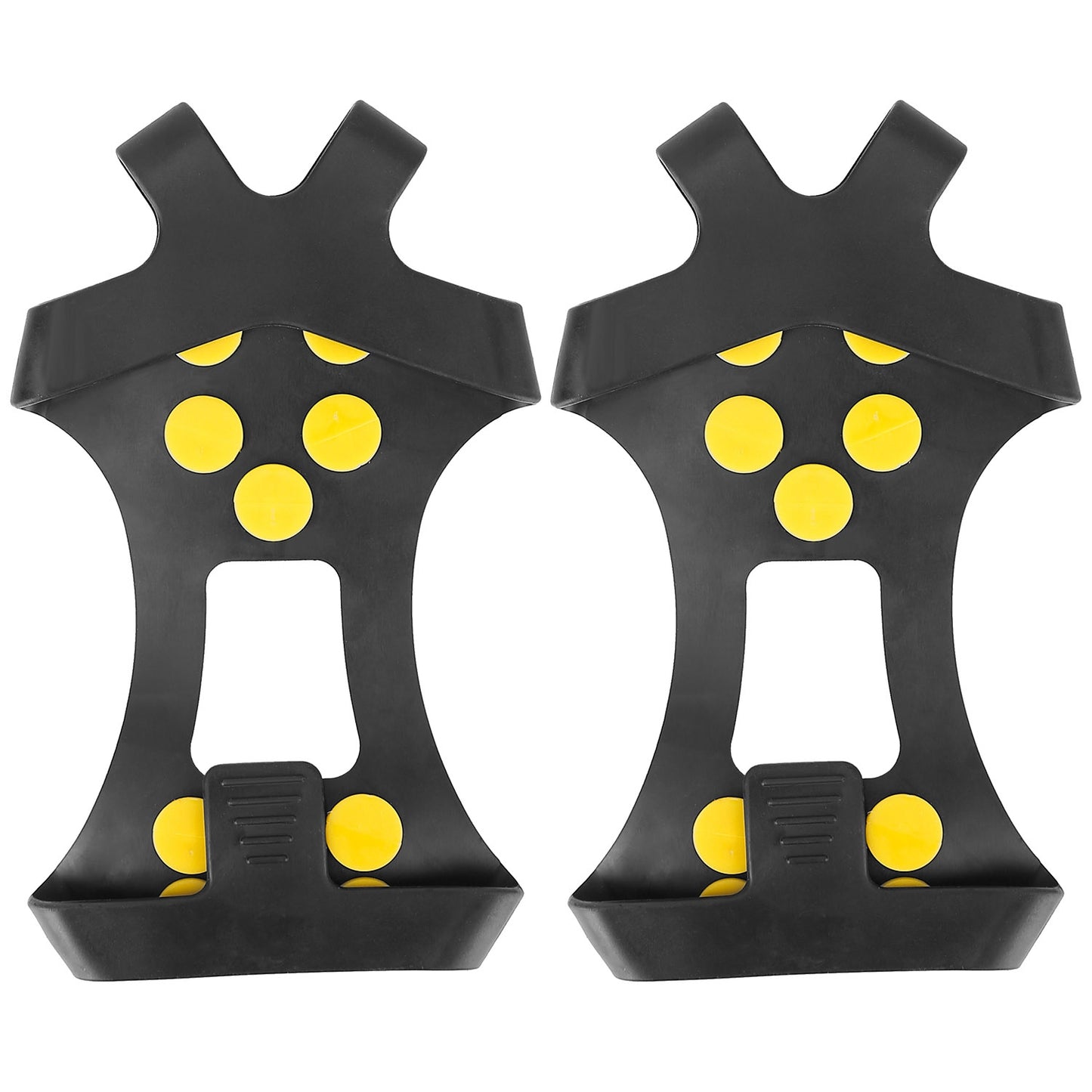 Ice Snow Grips Anti Slip Over Shoe Spikes Boot Traction Cleat Portable Ice Grippers Footwear w/ 10 Steel Studs S Size