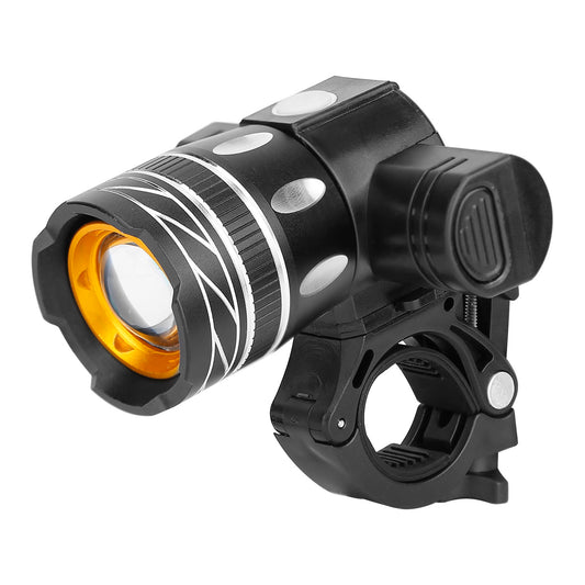 Bike Headlight USB Rechargeable LED Bicycle Front Light IPX6 Waterproof Bicycle Headlight Aluminum Alloy Shell