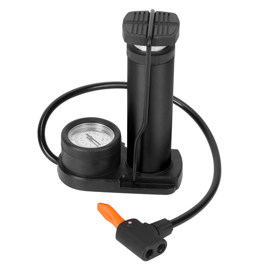 Mini Bike Foot Pump Portable Bicycle Tire Inflator Ball Air Pump Pressure Gauge Tire Air Pump