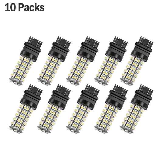 10Pcs/Kit LED Car Light Bulbs 760lm T25 3528SMD 6000K Pure White Auto Lamps