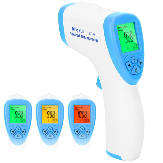 Digital Infrared Thermometer Non-contact Forehead Body Thermometer White
