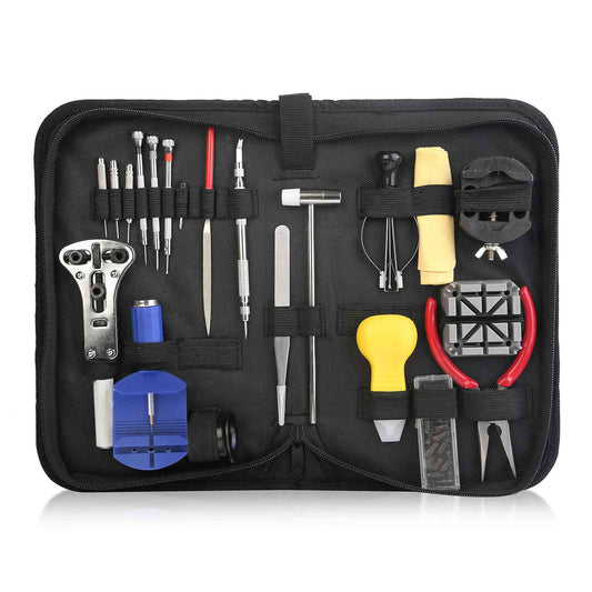 21 PCS Watch Repair Tool Kit Hand Link Remover Watch Band Holder Case