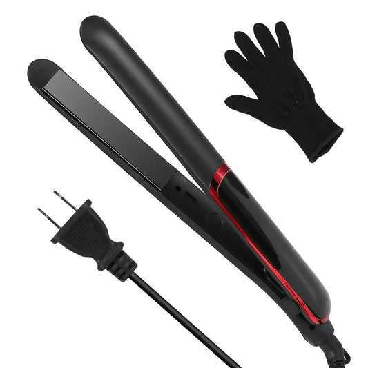 Hair Straightener Curling Iron 2 In 1 Twist Hair Straightener Ceramic Plate Hair Curler