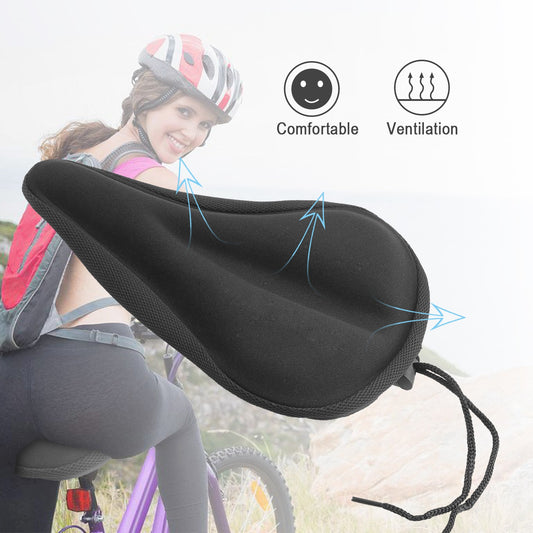 Bike Seat Cover Anti-Slip Comfortable Bicycle Padded Saddle Cover