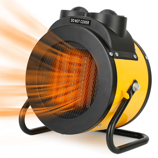 1500W Portable Electric Space Heater Personal Fan w/ Overheat Protection Adjustable Temperature Ceramic Heater for Bedroom Office Desk