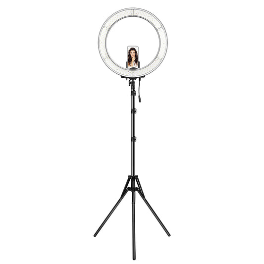 18" LED Ring Light 55W 3200K-5600K Dimmable Selfie Ring Light