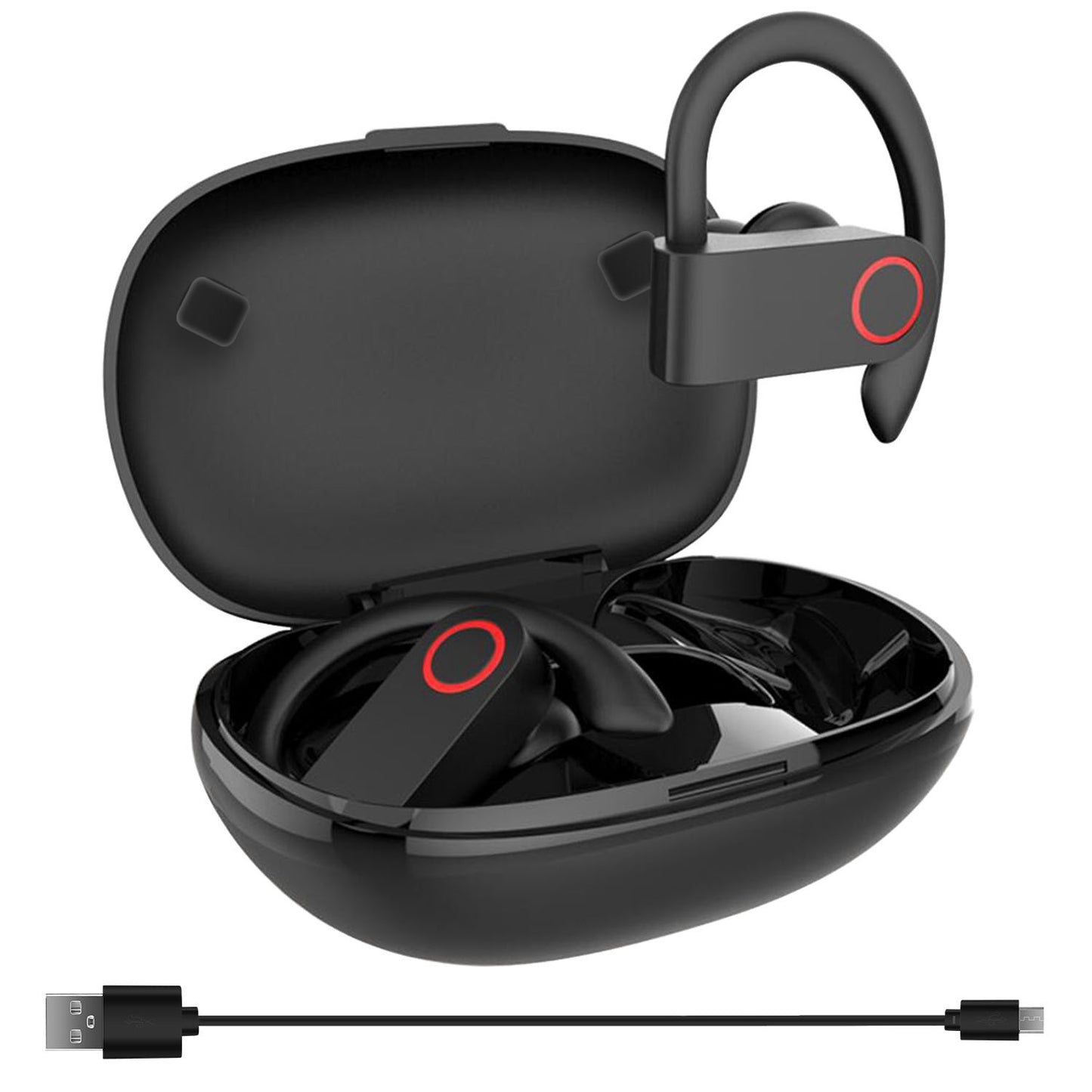 TWS Wireless 5.0 Earbuds IPX5 Waterproof Sport Headsets 48Hrs Playing Sport Earphones