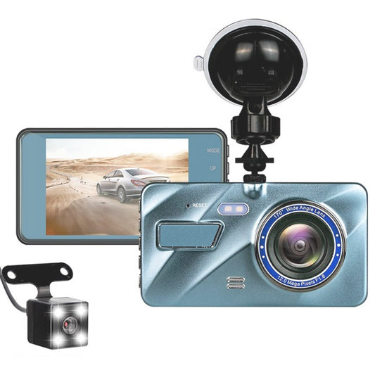 720P Dual Dash Cam Car Camera Recorder Looping Recording Car DVR Driving Vehicle Recorder with Motion Detection Light