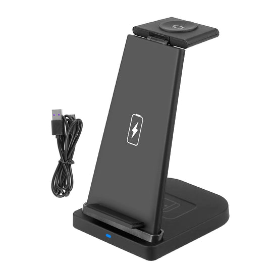Wireless Qi Enabled Charger Dock 15W Fast Charging Station For iPhone Apple iWatch Series 6/5/4/3/2/1 AirPods 2 AirPods Pro