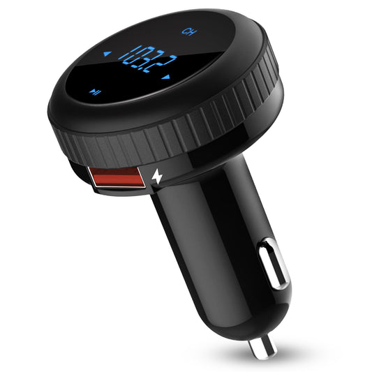 Quick Charge 3.0 Car Charger Wireless 4.2 FM Transmitter 23W 3A Dual USB