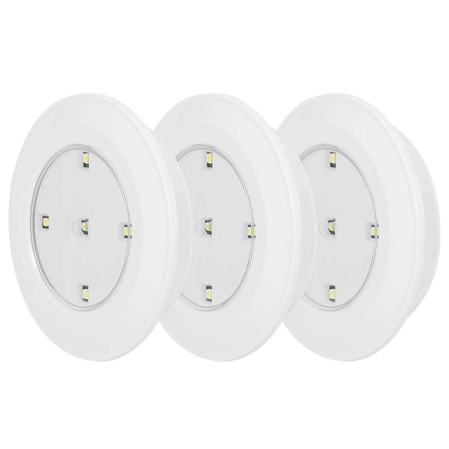 3Pcs LED Night Light Cordless Battery-Powered Closet Lamp Dimmable