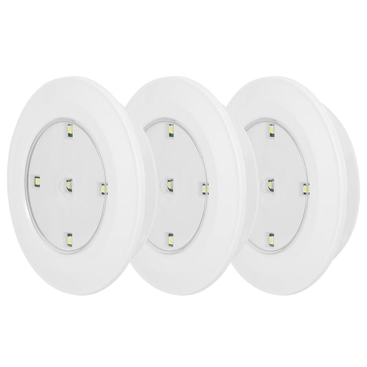 3Pcs LED Night Light Cordless Battery-Powered Closet Lamp Dimmable