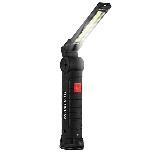 Rechargeable COB LED Slim Work Lights Folding Magnetic Flashlight