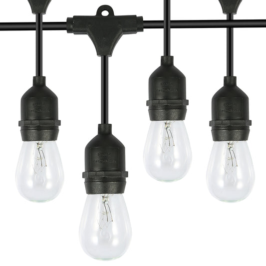 48FT Outdoor String Light Waterproof Patio String Lights