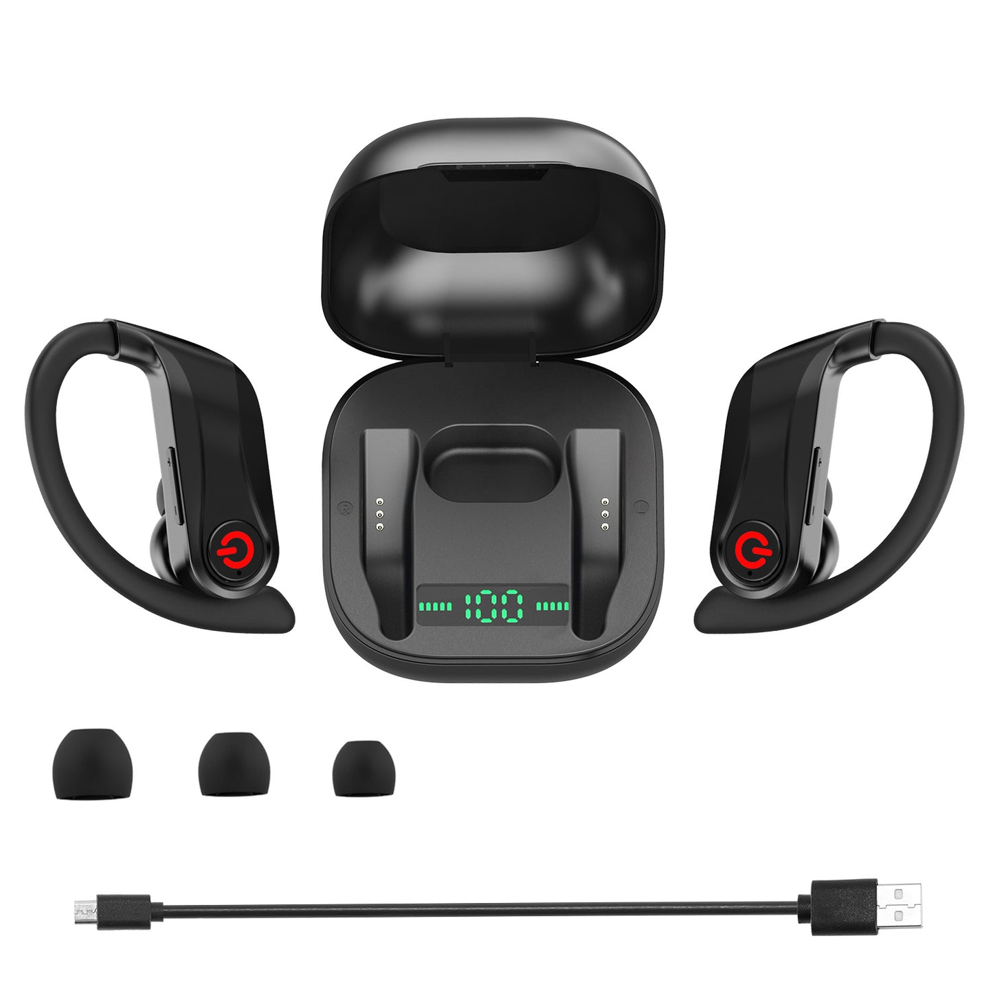 True Wireless Earbuds TWS Stereo Earphones In-Ear Wireless V5.0 Headsets