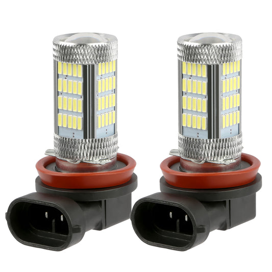 2PCS 800lm H8/H9/ H11 LED Fog DRL Light Bulb IP65 Water-Resistant