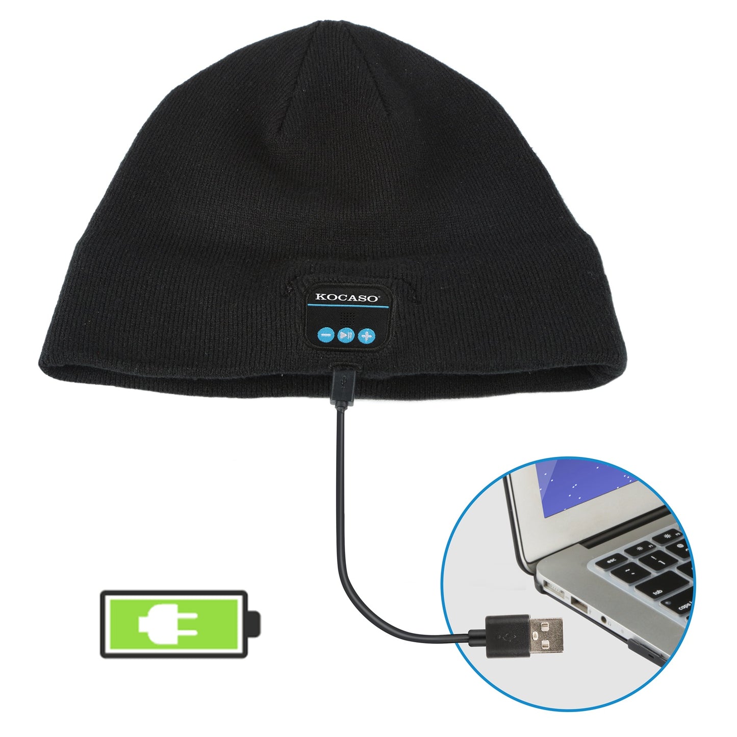 Soft Wireless Beanie Headphone Hat Wireless V4.2 Noise Cancellation