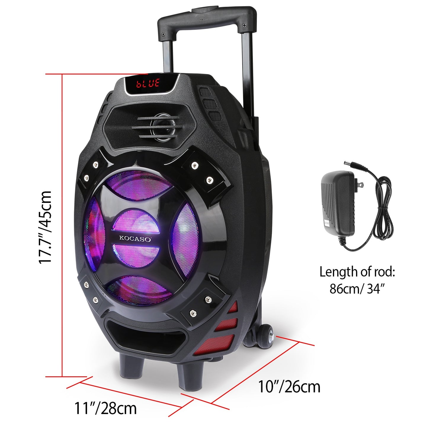 Colorful LED Portable Wireless Party Speaker
