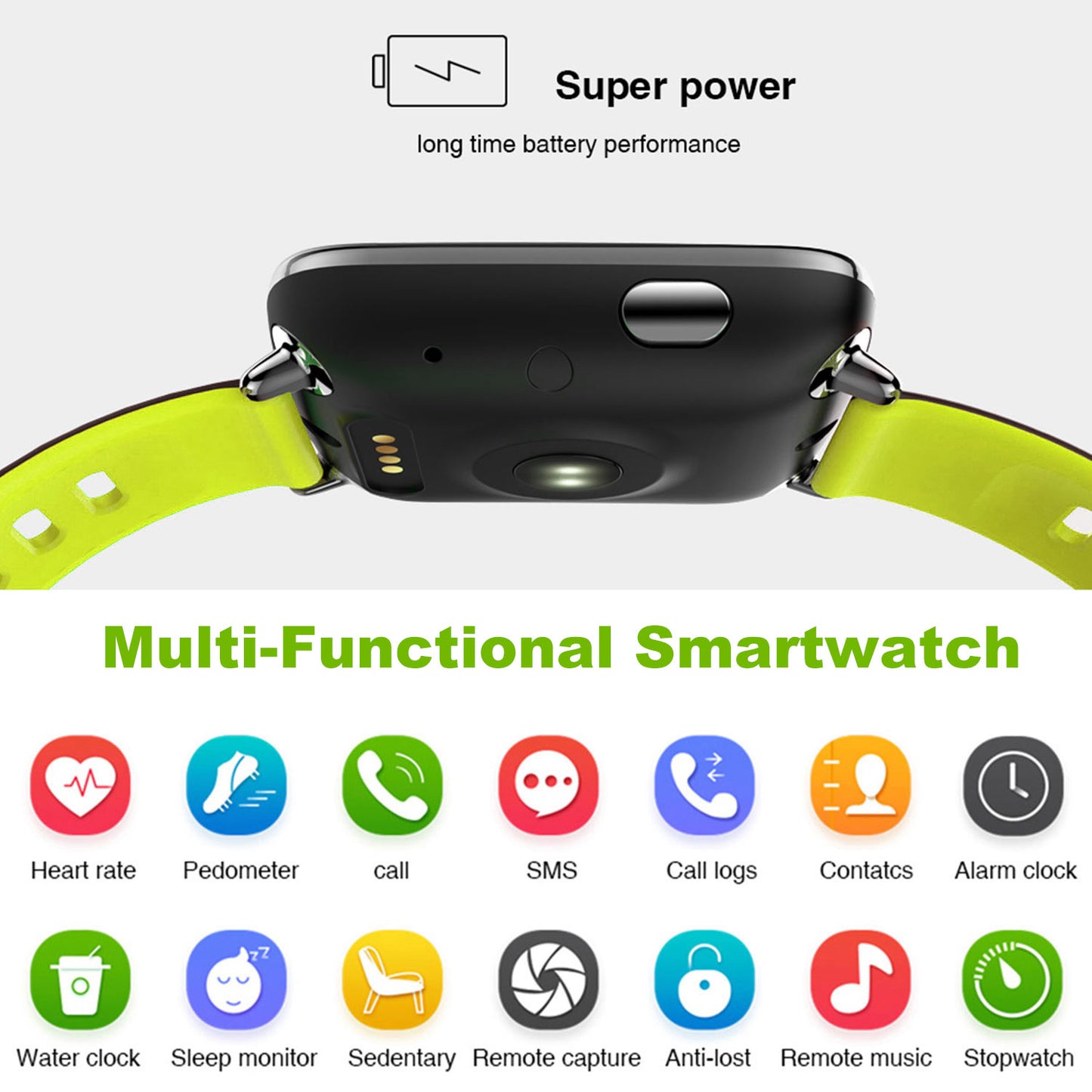 Smart Watch Fitness Tracker 1.54in Color Screen IP68 Waterproof Activity Tracker