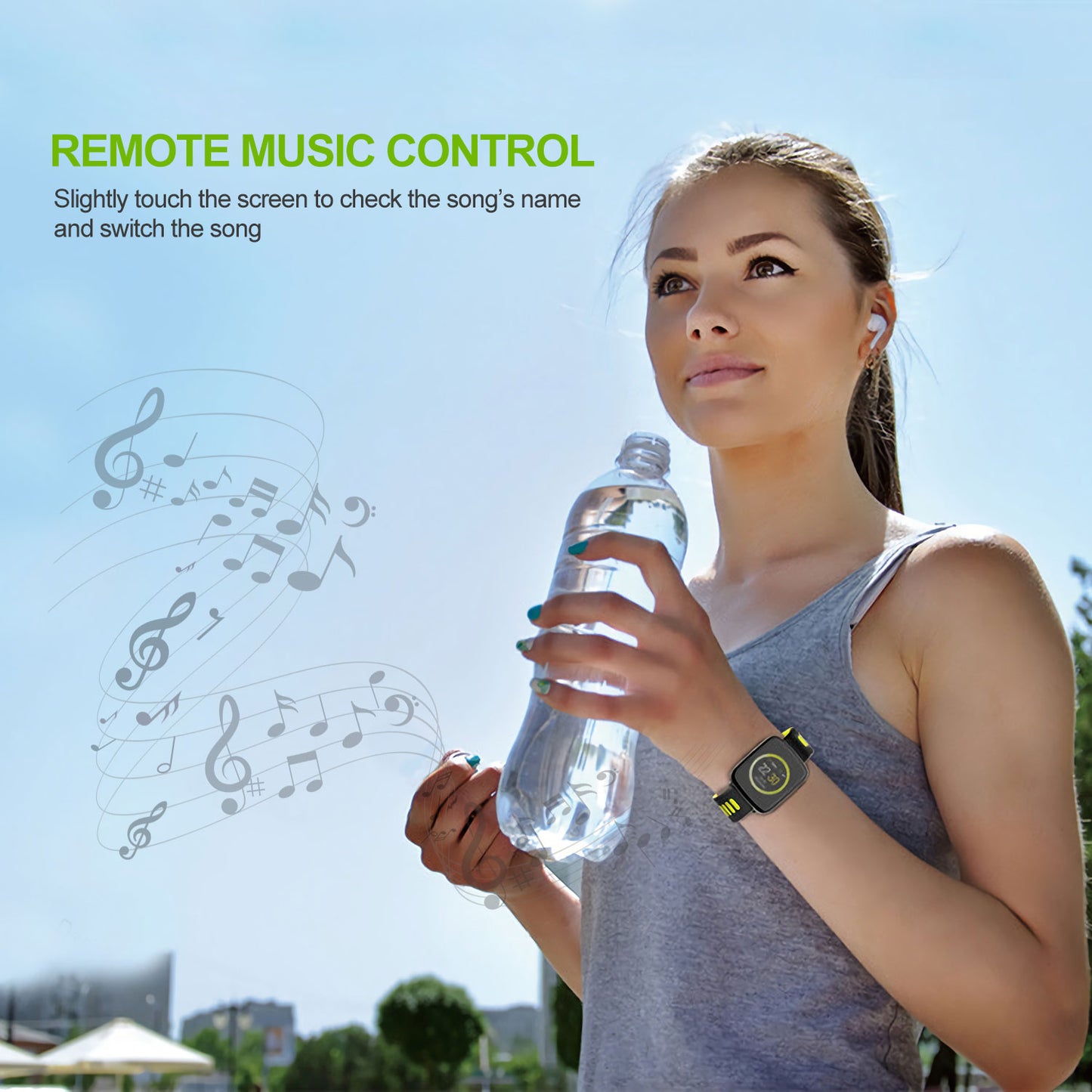 Smart Watch Fitness Tracker 1.54in Color Screen IP68 Waterproof Activity Tracker