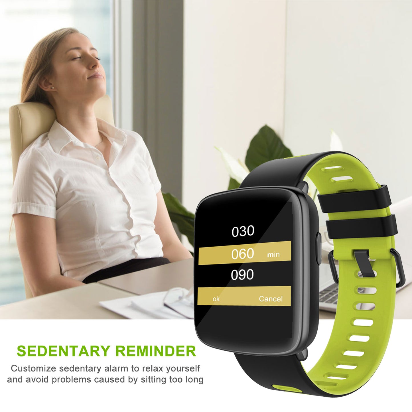 Smart Watch Fitness Tracker 1.54in Color Screen IP68 Waterproof Activity Tracker