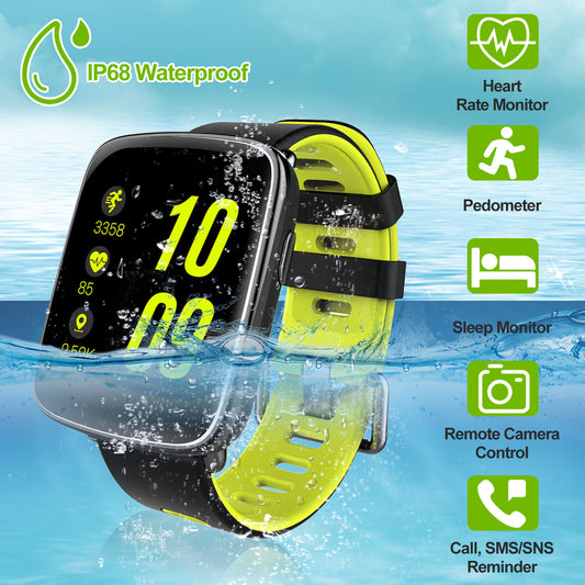 Smart Watch Fitness Tracker 1.54in Color Screen IP68 Waterproof Activity Tracker