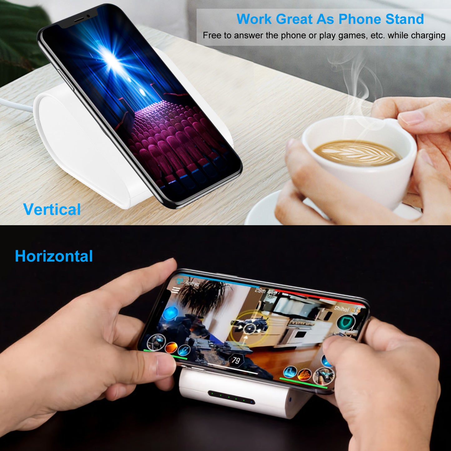 Qi Wireless Charger 10400mAh Power Bank 5W Wireless Charger Pad