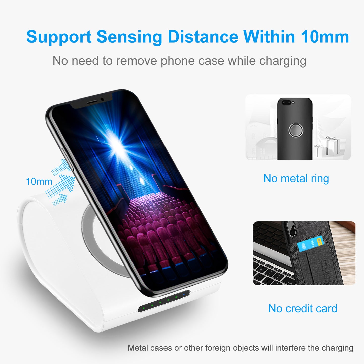 Qi Wireless Charger 10400mAh Power Bank 5W Wireless Charger Pad