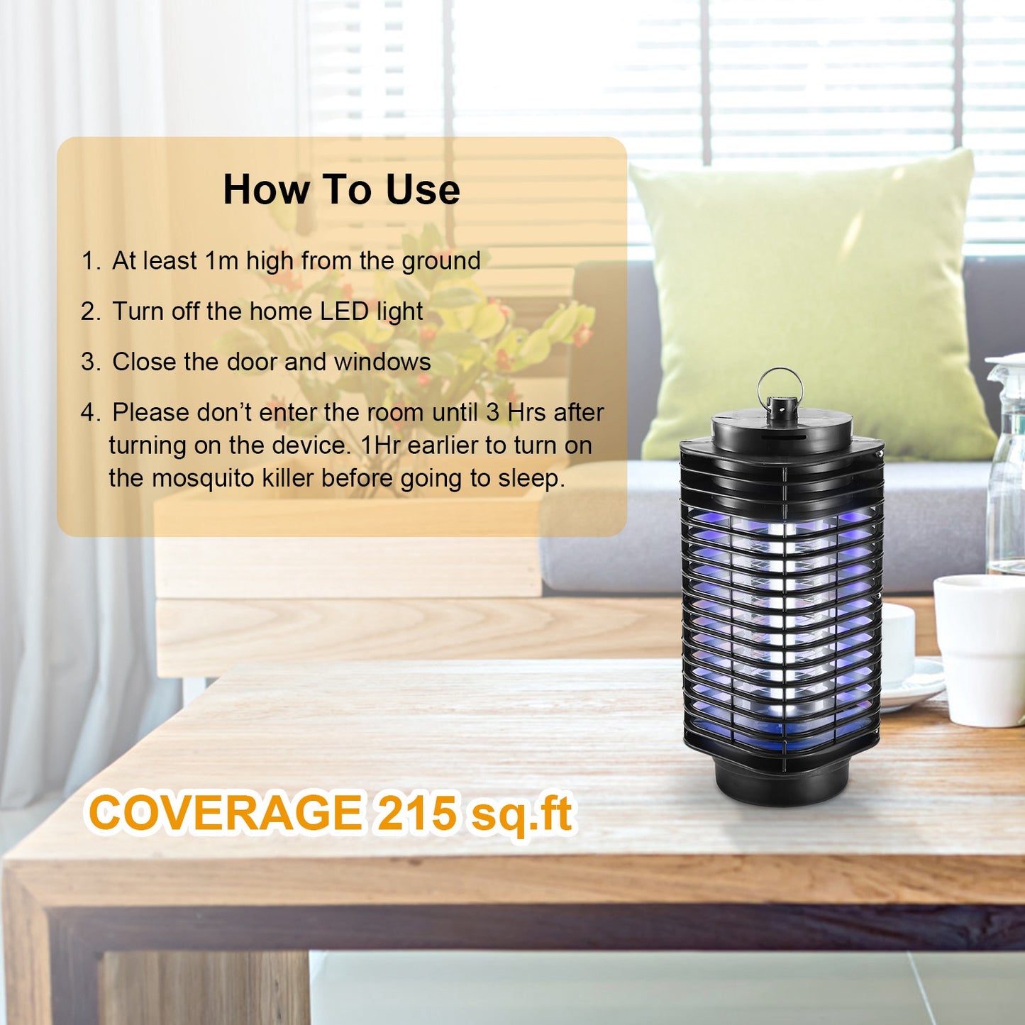 Electric Bug Zapper UV Light Flying Zapper Insect Killer Lamps Pest Mosquito Fly Trap