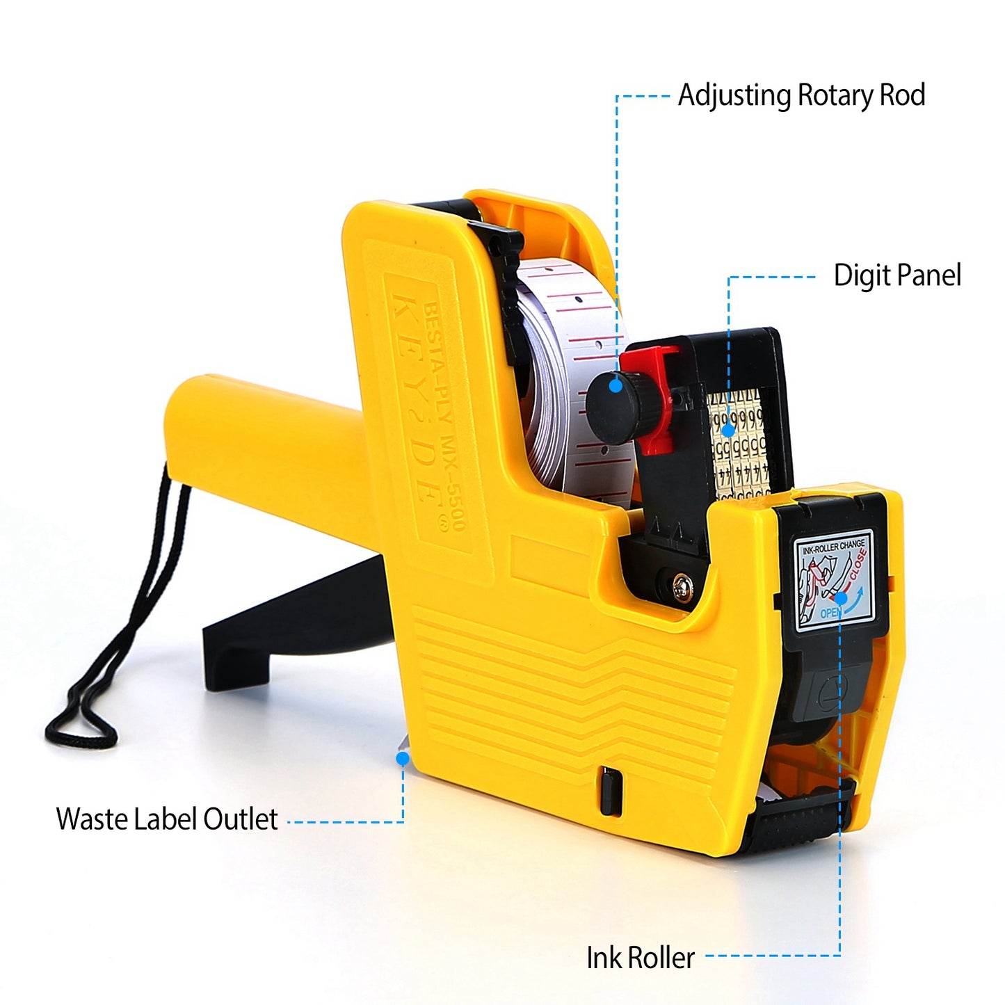 8 Digits Price Numerical Tag Gun Price Label Marker Tagger MX-5500