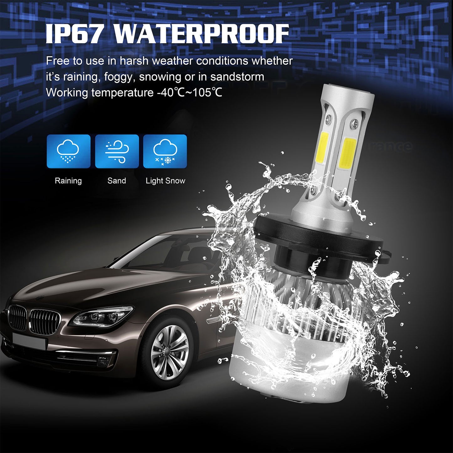H4 Car Headlight Kit