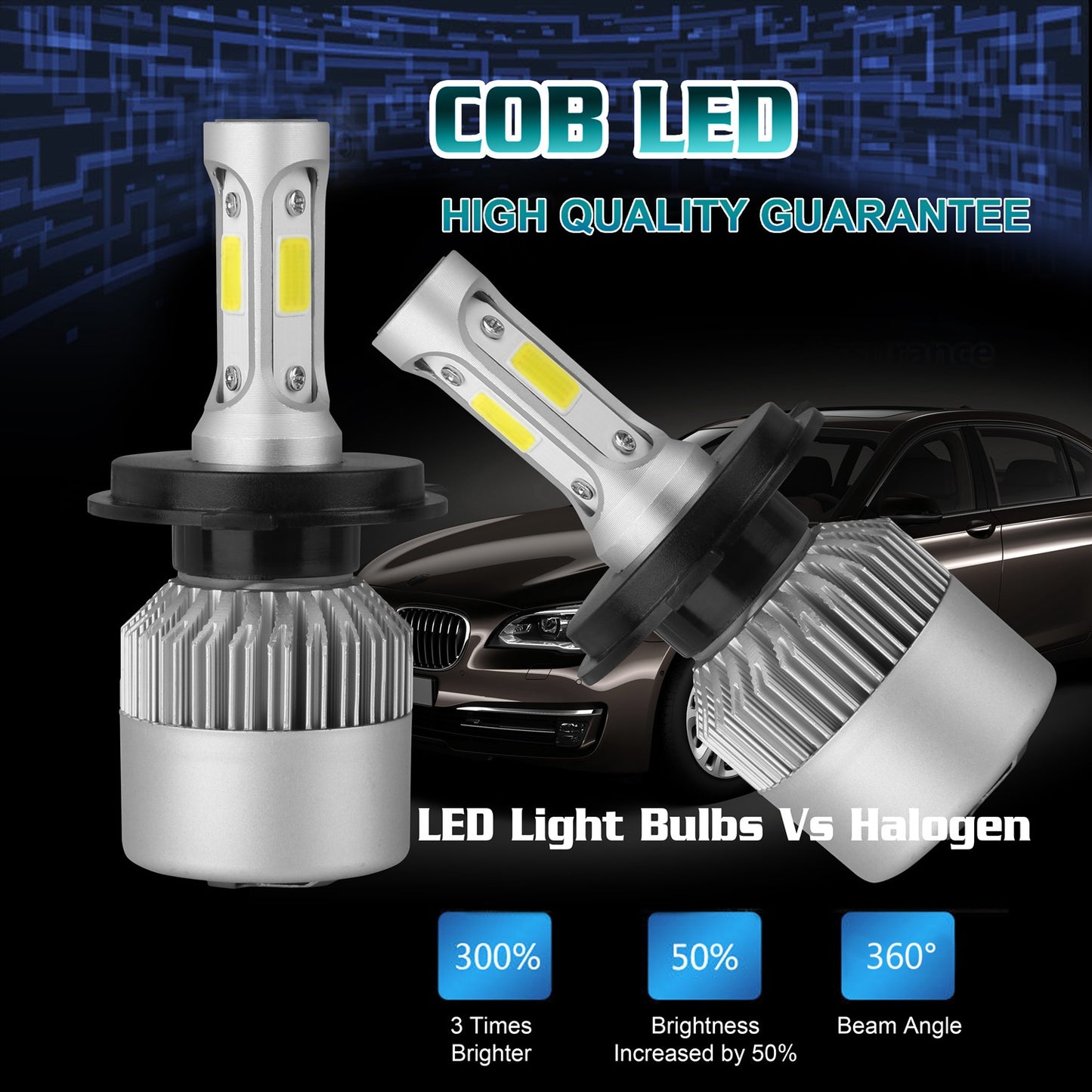 H4 Car Headlight Kit