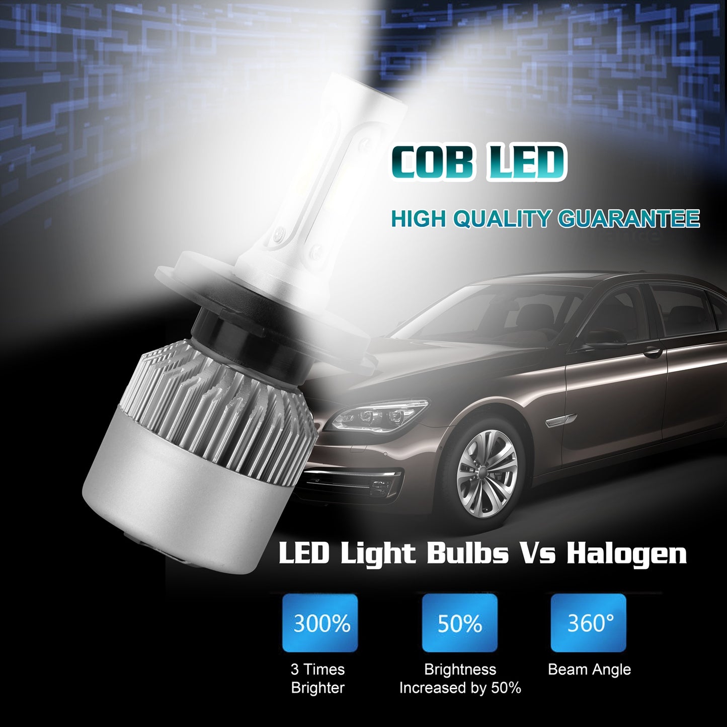 H4 Car Headlight Kit