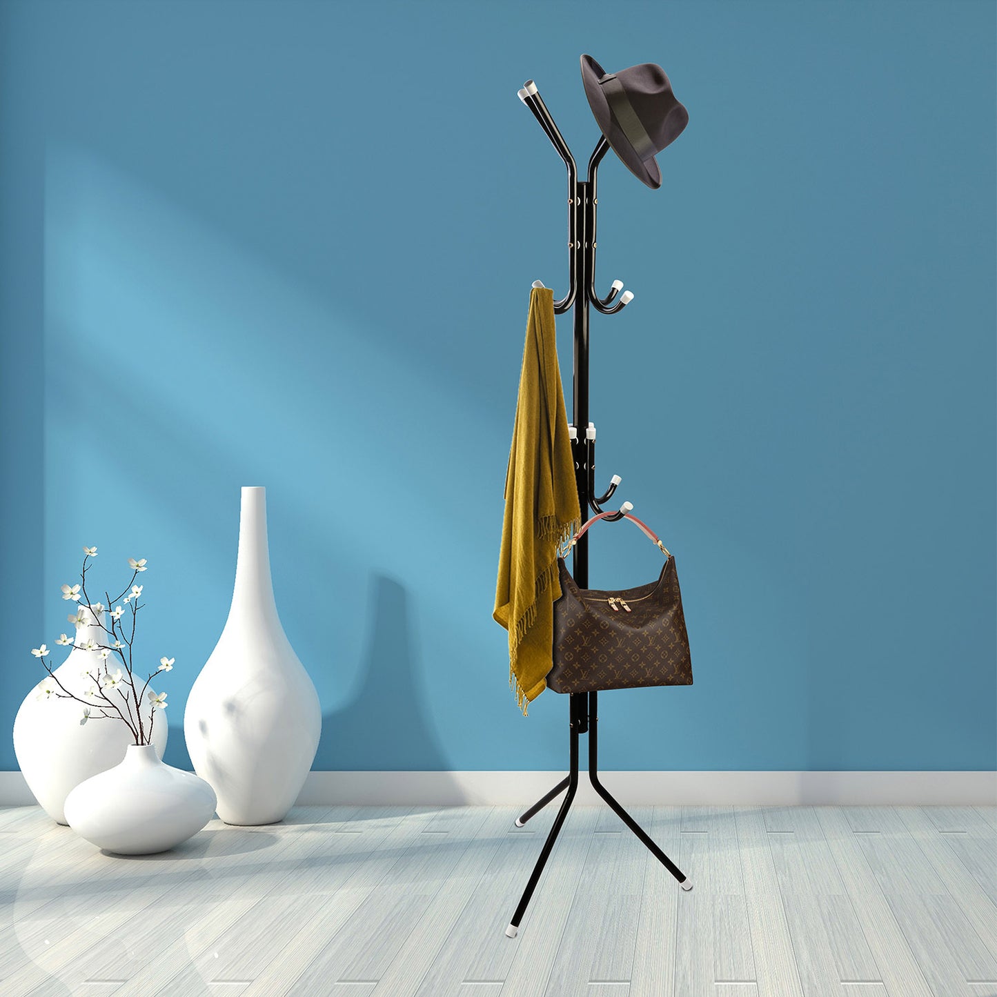 Iron Coat Hat Rack Organizer