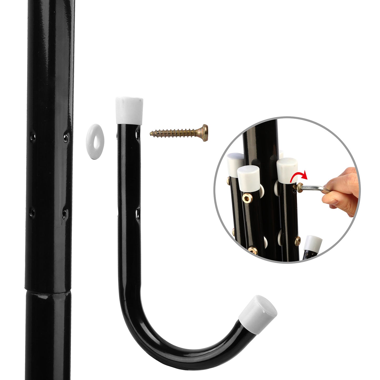 Iron Coat Hat Rack Organizer
