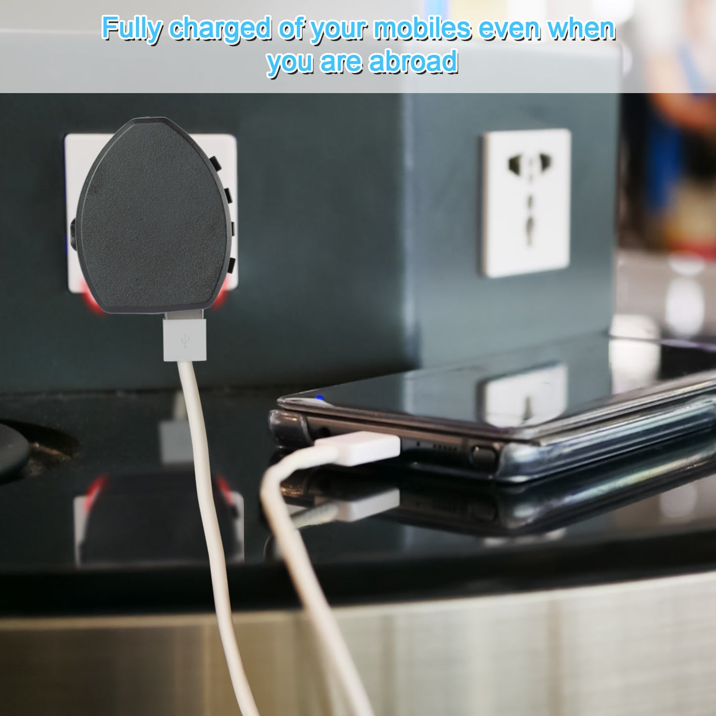 Universal Travel Power Adapter All in One Wall Charger AC Power Plug Adapter