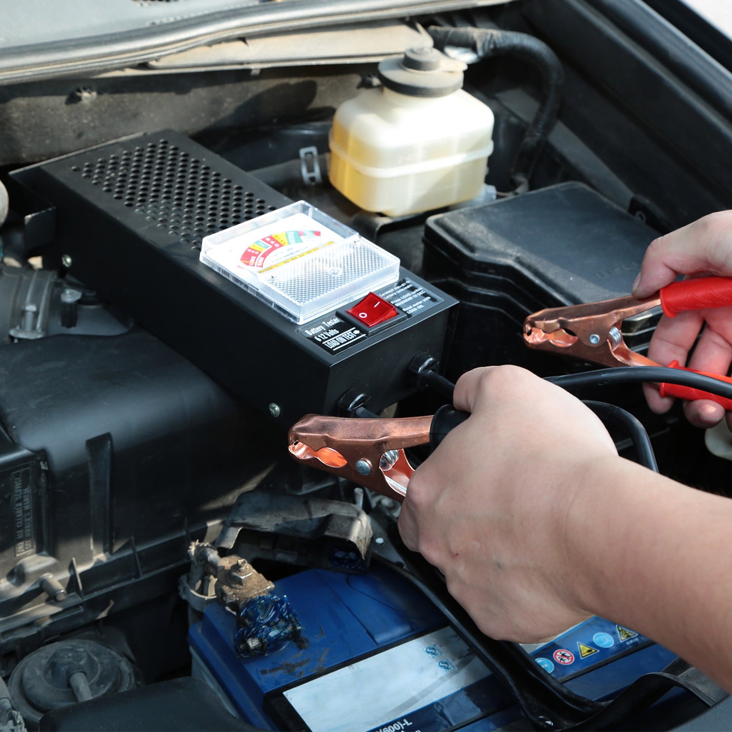 Battery Load Tester 6-12V 100A Battery Tester with Heavy Duty Insulated Copper