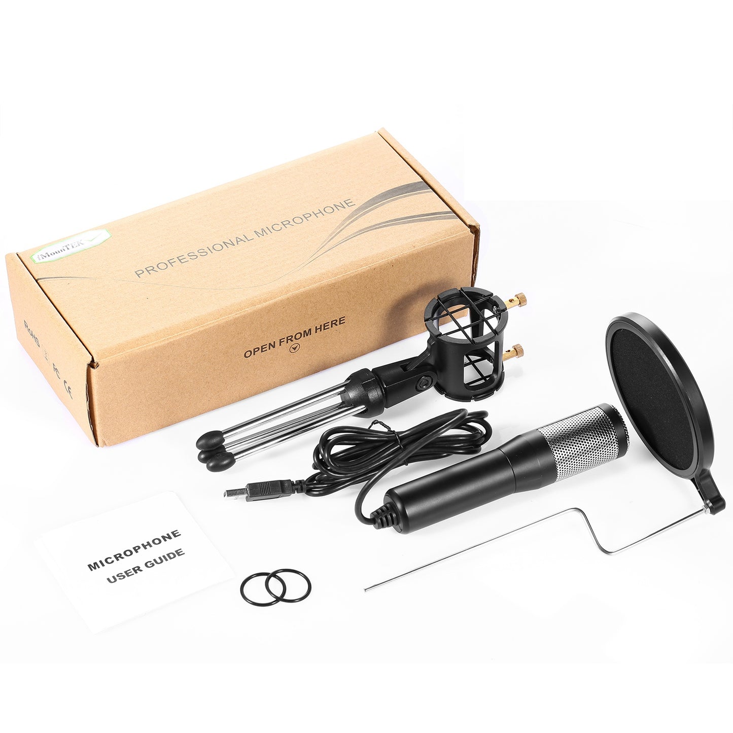 Professional Condenser Microphone Studio Recording Cardioid Microphone