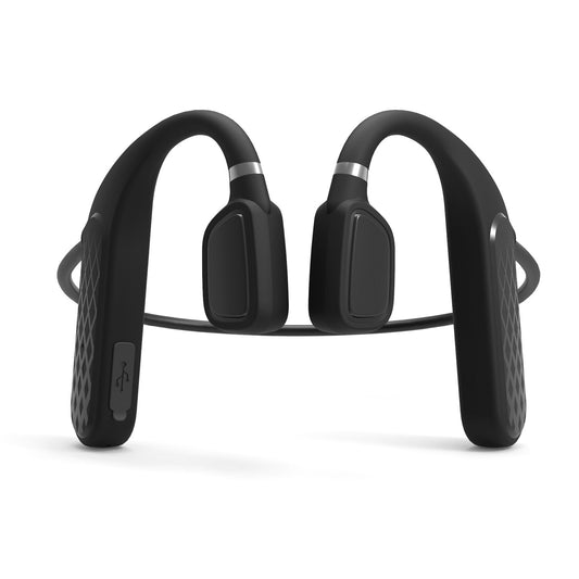 Wireless V5.1 Bone Conduction Earphones Open-Ear Wireless Headsets Music Sport Wireless Open Hook Earphone w/ Sensitive Mic